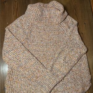 Prana Multicolor Knit Women's Turtleneck Sweater